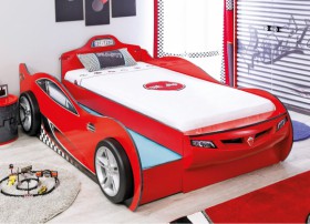 CARBED Кровать-машина Coupe с выдвижной кроватью Red 20.03.1306.00 в Электростали - ehlektrostal.katalogmebeli.com | фото