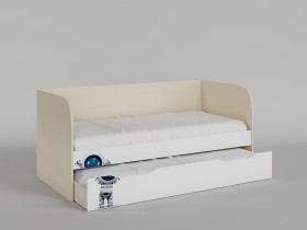 Диван-кровать Санни (Белый/корпус Клен) в Электростали - ehlektrostal.katalogmebeli.com | фото