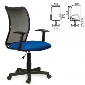 Кресло BRABIX Spring MG-307 (сине-черный) в Электростали - ehlektrostal.katalogmebeli.com | фото
