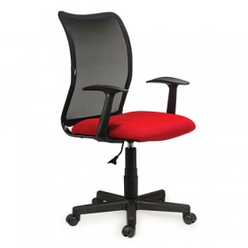 Кресло BRABIX Spring MG-307 (красно-черный) в Электростали - ehlektrostal.katalogmebeli.com | фото 4