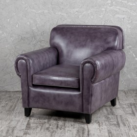Кресло кожаное Элегант (Фиолетовый) в Электростали - ehlektrostal.katalogmebeli.com | фото