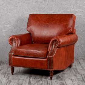 Кресло кожаное Лофт Аристократ (кожа буйвола) в Электростали - ehlektrostal.katalogmebeli.com | фото