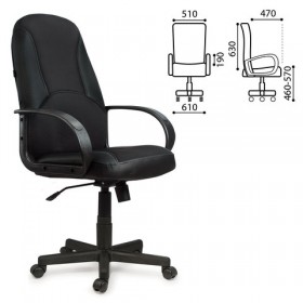 Кресло офисное BRABIX City EX-512 (черное) в Электростали - ehlektrostal.katalogmebeli.com | фото