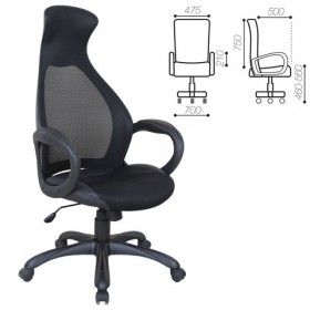 Кресло офисное BRABIX Genesis EX-517 (черное) в Электростали - ehlektrostal.katalogmebeli.com | фото
