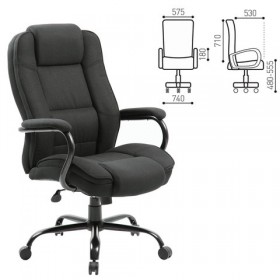 Кресло офисное BRABIX Heavy Duty HD-002 (ткань) в Электростали - ehlektrostal.katalogmebeli.com | фото