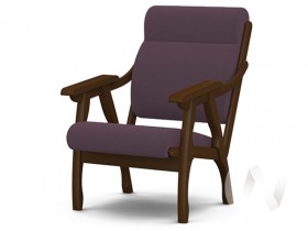 Кресло Вега-10 (орех лак/ULTRA PLUM) в Электростали - ehlektrostal.katalogmebeli.com | фото