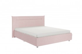 Кровать 1,6 Альба с основанием (Нежно-розовый велюр) в Электростали - ehlektrostal.katalogmebeli.com | фото