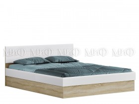 Кровать 1,6 спальня Фортуна (Дуб сонома/белый глянец) в Электростали - ehlektrostal.katalogmebeli.com | фото