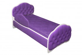 Кровать 180 Гармония 32 Фиолетовый (мягкий бортик) в Электростали - ehlektrostal.katalogmebeli.com | фото