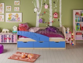 Кровать детская 1,8м Дельфин (Синий матовый) в Электростали - ehlektrostal.katalogmebeli.com | фото