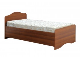 Кровать одинарная 900-1 без матраса (круглые спинки) Орех Таволато в Электростали - ehlektrostal.katalogmebeli.com | фото
