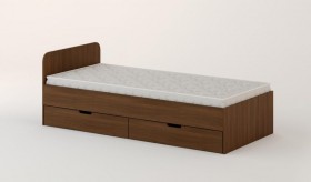 Кровать с ящиками 900 (Орех темный) в Электростали - ehlektrostal.katalogmebeli.com | фото