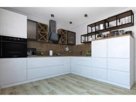 Модульная кухня Бронкс 1,8 м (Кварц) в Электростали - ehlektrostal.katalogmebeli.com | фото 5