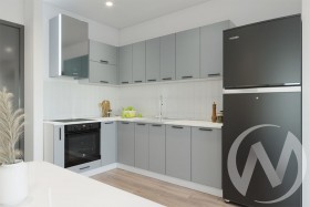 Кухня Валерия-М 1,6м (Альбион софт/белый) в Электростали - ehlektrostal.katalogmebeli.com | фото