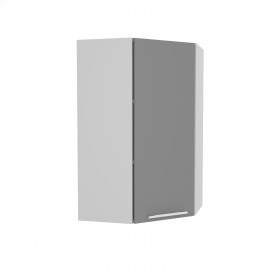 Квадро ВПУ 550 шкаф верхний угловой высокий (Железо/корпус Серый) в Электростали - ehlektrostal.katalogmebeli.com | фото
