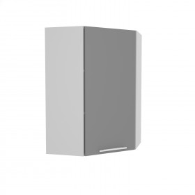 Квадро ВПУ 600 шкаф верхний угловой высокий (Железо/корпус Серый) в Электростали - ehlektrostal.katalogmebeli.com | фото