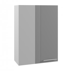 Квадро ВПУ 650 шкаф верхний угловой высокий (Железо/корпус Серый) в Электростали - ehlektrostal.katalogmebeli.com | фото