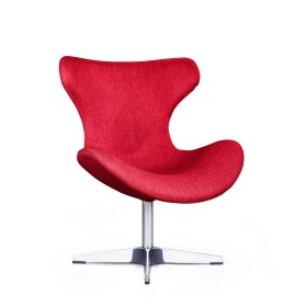 Лаунж кресло Vibe, рогожка красный в Электростали - ehlektrostal.katalogmebeli.com | фото