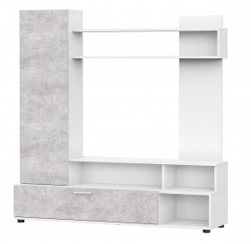 Мебель для гостиной "МГС 9" Белый / Цемент светлый в Электростали - ehlektrostal.katalogmebeli.com | фото