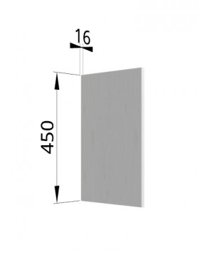 Панель торцевая (для шкафа горизонтального высокого) ВПГ Ройс (Графит софт) в Электростали - ehlektrostal.katalogmebeli.com | фото