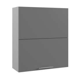 Ройс ПГПМ 800 Шкаф верхний Blum Aventos HF (Графит софт/корпус Серый) в Электростали - ehlektrostal.katalogmebeli.com | фото