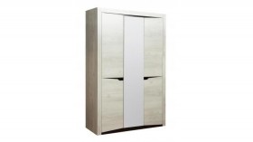 Шкаф для одежды "Лючия" (3-х дв.) (венге / белый) в Электростали - ehlektrostal.katalogmebeli.com | фото