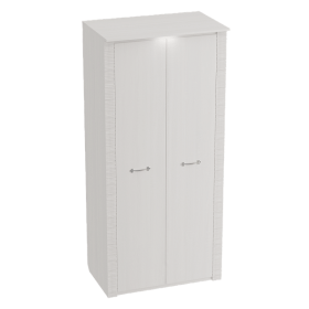 Шкаф двухдверный Элана 645 Бодега белая в Электростали - ehlektrostal.katalogmebeli.com | фото