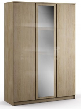 Веста СБ-2258 Шкаф 3х дверный с зеркалом Дуб Сонома в Электростали - ehlektrostal.katalogmebeli.com | фото