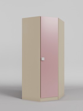Шкаф угловой (угловая секция) Грэйси (Розовый/корпус Клен) в Электростали - ehlektrostal.katalogmebeli.com | фото