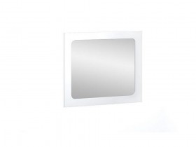 Зеркало Барселона (Белый/Белый глянец) в Электростали - ehlektrostal.katalogmebeli.com | фото