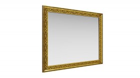 Зеркало навесное "Айрум"/(дуб кальяри / профиль: золото с орнаментом) в Электростали - ehlektrostal.katalogmebeli.com | фото